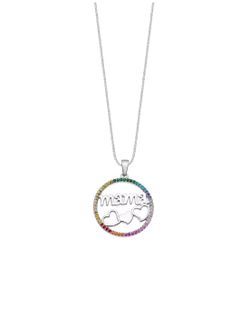 Colgante Lotus Silver Mama Rainbow