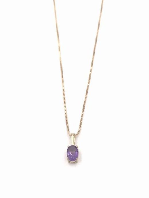 Colgante oro con amatista Lis
