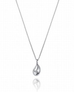 Tropfenförmiger Silberanhänger