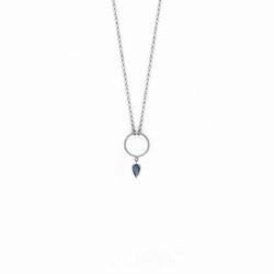 Colgante de plata rodiado con cristal Swarovski®