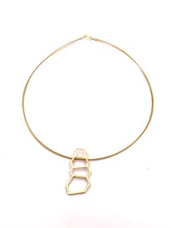 Pingente de prata Laxe dourado