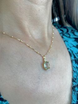 Colgante Top Amatist Green Gold