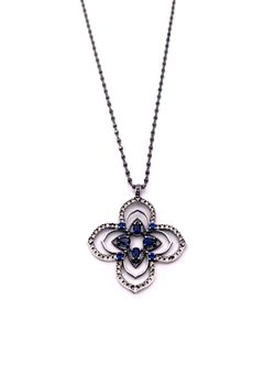 Colgante Top Cross Blue