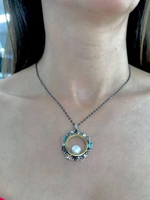Colgante Top Pearls