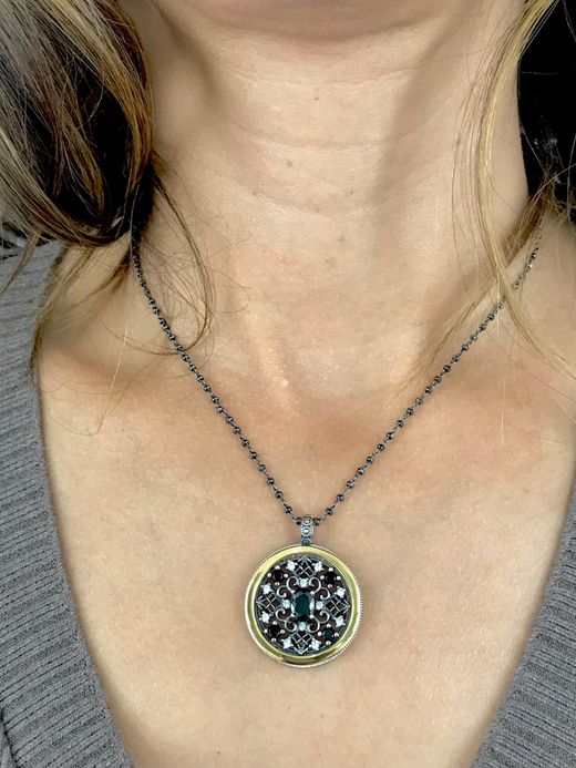 Colgante Top plata Kume