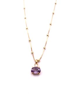 Colgante Top plata Miyako Purple