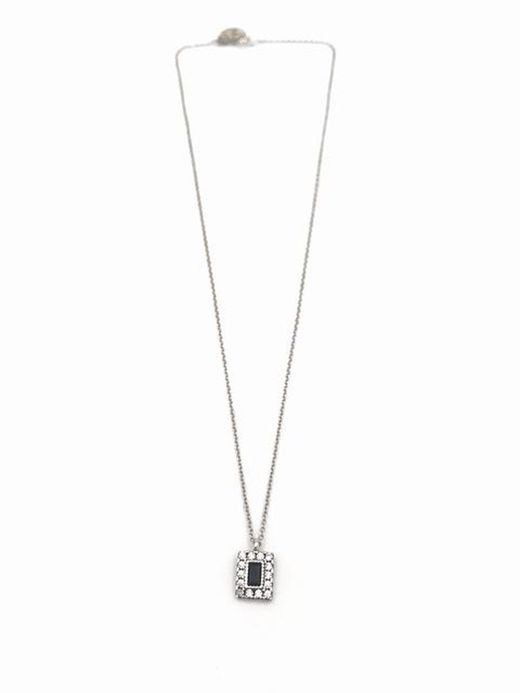 Colgante Top Silver en plata con circonitas y onix