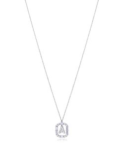 Viceroy Elegante pingente com inicial em prata esterlina banhada a ródio