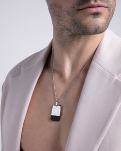 Viceroy-Anhänger, schwarz-silberplattiert