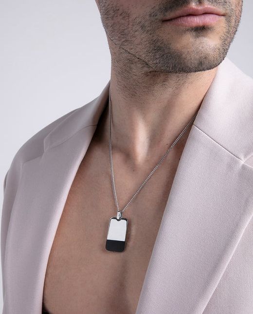 Viceroy-Anhänger, schwarz-silberplattiert