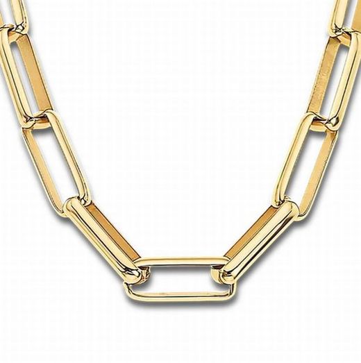 Lotus-Damenhalskette aus goldfarbenem Ip-Edelstahl