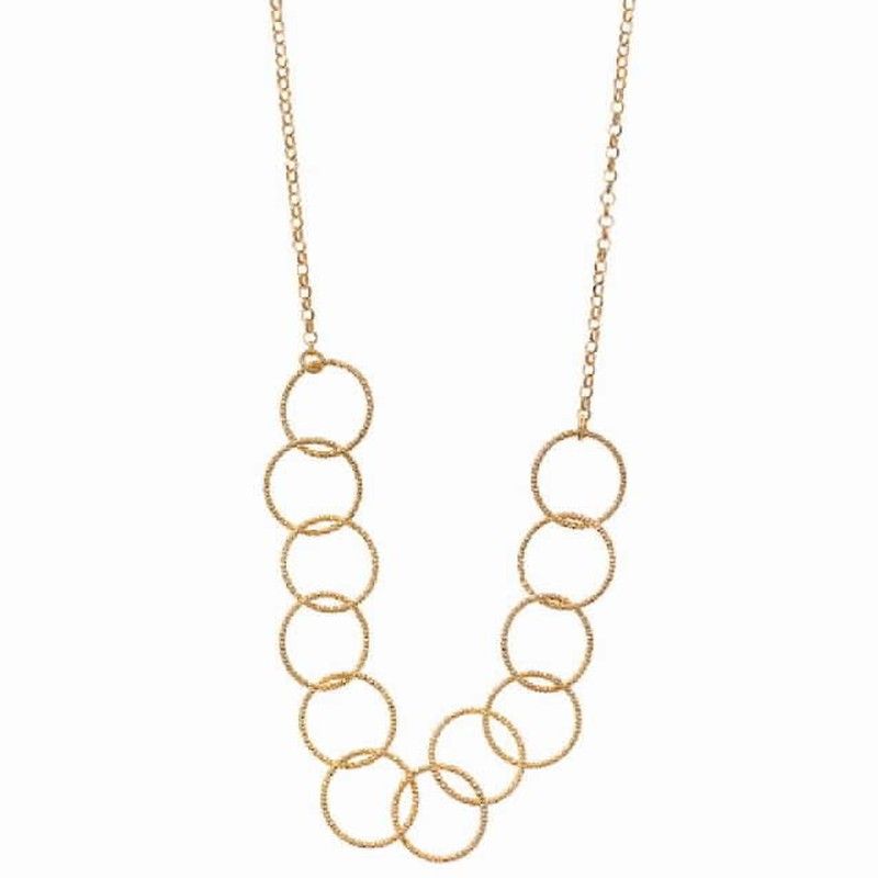 Collar plata  señora baño oro