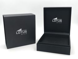 Cruz Lotus en acero inoxidable Ip negro