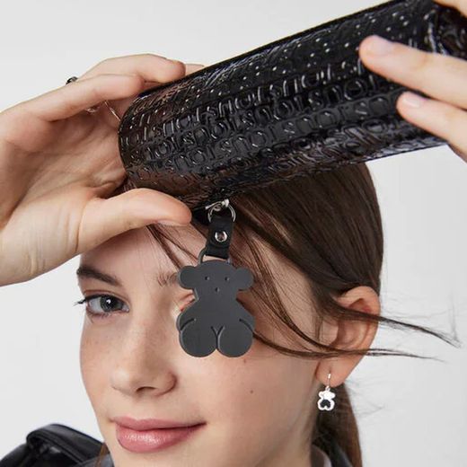 Tous schwarzes Lacklederetui