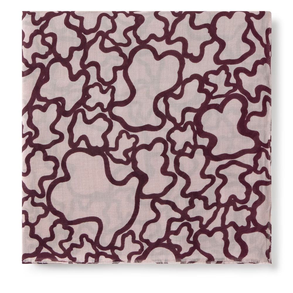 Foulard Tous Kaos color Burdeos
