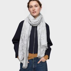 Foulard Tous Kaos Devoré Azul Grisaceo