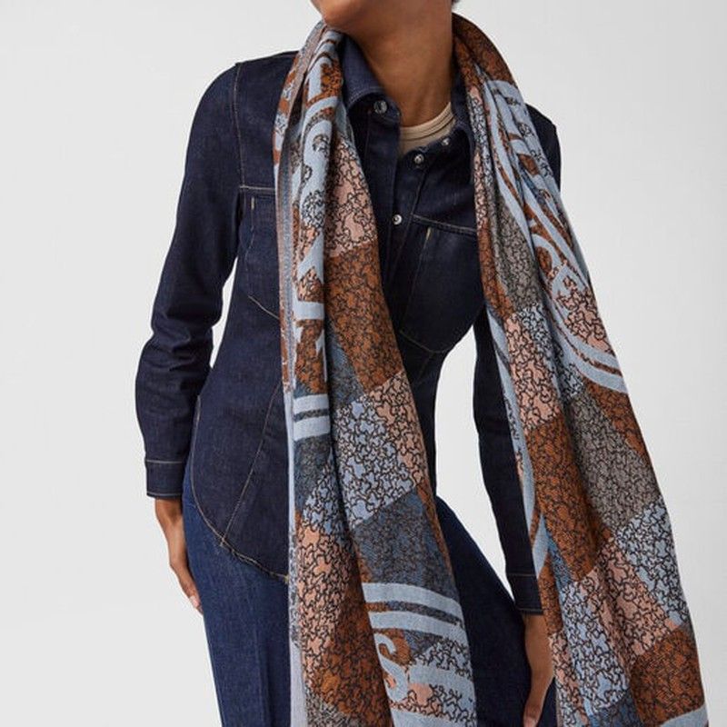 Foulard Kaos Mini Stamp Tous Foulard Foulard Jacquard Multicolore