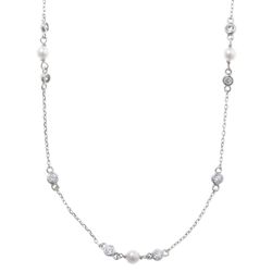 Gargantilla en plata de ley Pearls Glow