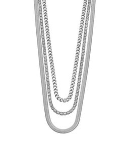 Gargantilla triple Lotus LS2342 Urban Woman Silver