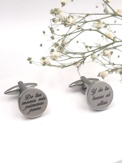 Boutons de manchette Salvatore en acier