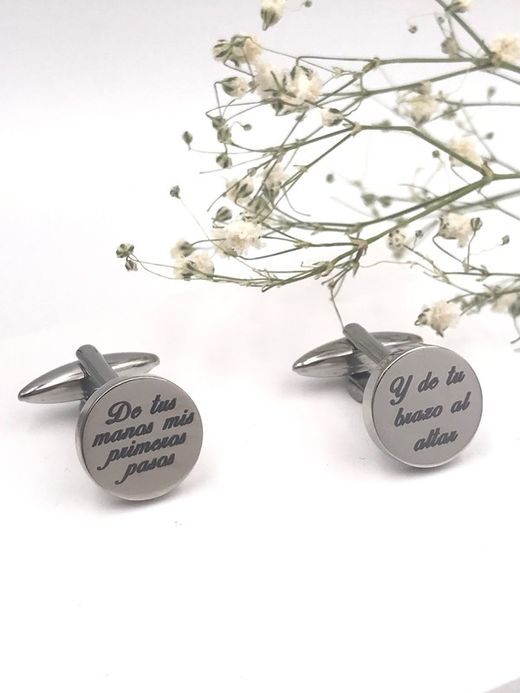 Boutons de manchette Salvatore en acier