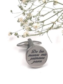 Boutons de manchette Salvatore en acier