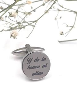 Boutons de manchette Salvatore en acier