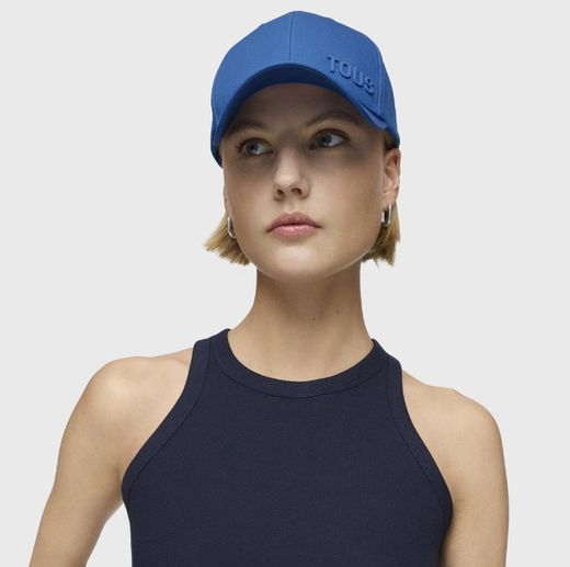 Tous Blaue Metall-Logokappe