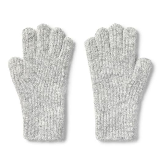 Tous Crystal Hellgraue Handschuhe