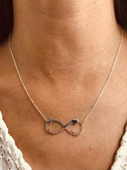 Infinity personalisierter Silberanhänger