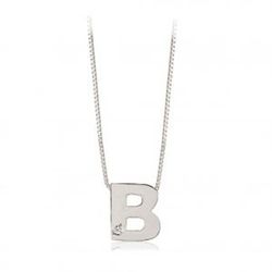 Initialen aus 18 Karat Weißgold mit Brillanten