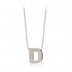 Initialen aus 18 Karat Weißgold mit Brillanten