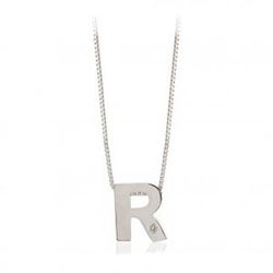 Initialen aus 18 Karat Weißgold mit Brillanten