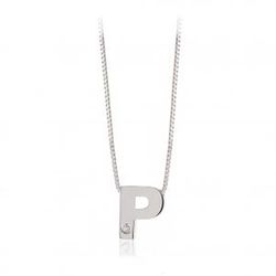 Initialen aus 18 Karat Weißgold mit Brillanten