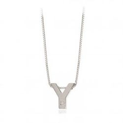 Initialen aus 18 Karat Weißgold mit Brillanten