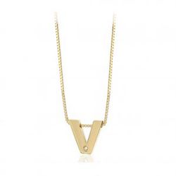 Initialen aus 18 Karat Gold mit Brillant