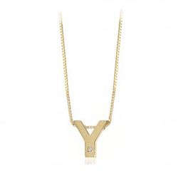 Initialen aus 18 Karat Gold mit Brillant