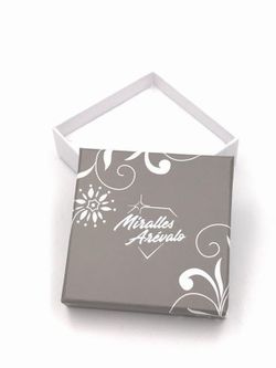 Iniciales de plata rodiada con circonitas engastadas