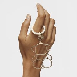 Tous Bold Bärensilhouette Goldener Metall-Schlüsselanhänger