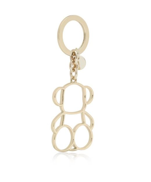 Tous Bold Bärensilhouette Goldener Metall-Schlüsselanhänger