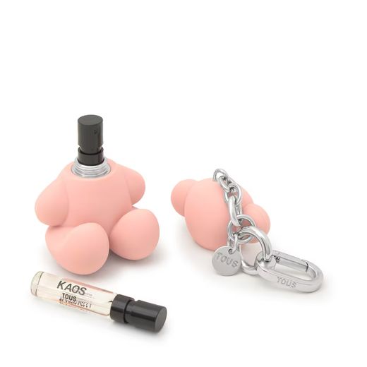 Étui porte-clés Tous Parfum Ours rose audacieux
