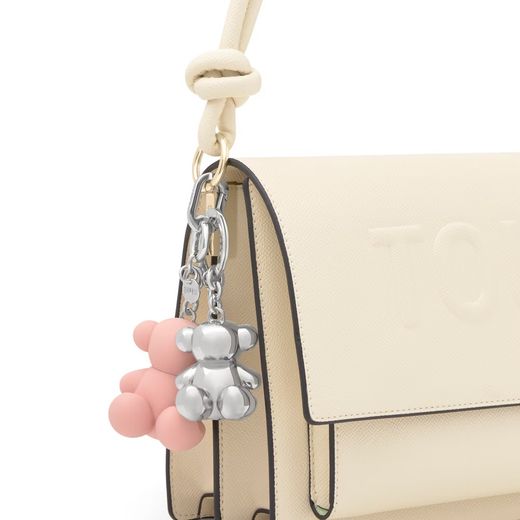 Étui porte-clés Tous Parfum Ours rose audacieux