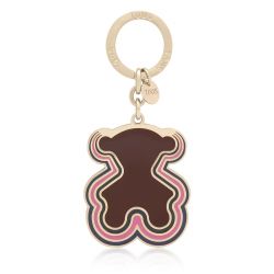 Llavero Tous Bear Waves Marrón y dorado