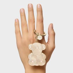 Tous Bold Bear Lines Beige Metall-Schlüsselanhänger