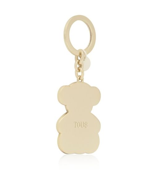 Tous Bold Bear Lines Beige Metall-Schlüsselanhänger