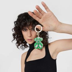 Grüner Schlüsselanhänger Tous Oso Gems