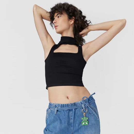 Grüner Schlüsselanhänger Tous Oso Gems