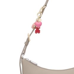 Porte-clés rouge et or à motifs bouffants Tous