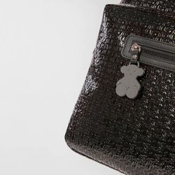 TOUS Aktentasche aus wasserabweisendem Vinyl in Kombination mit Rindsleder