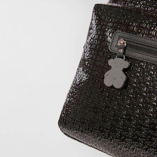 TOUS Aktentasche aus wasserabweisendem Vinyl in Kombination mit Rindsleder